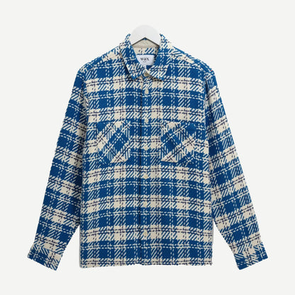 Whiting Shirt Oran Check - Blue/Ecru - Galvanic.co