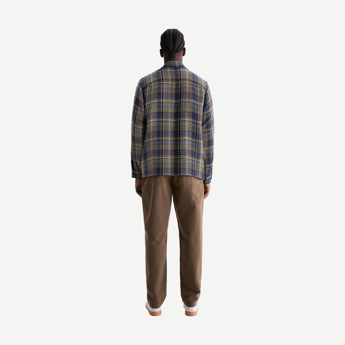 Whiting Overshirt Grain Check - Blue/Multi - Galvanic.co