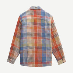 Whiting Overshirt - Pike Check Orange/Blue - Galvanic.co