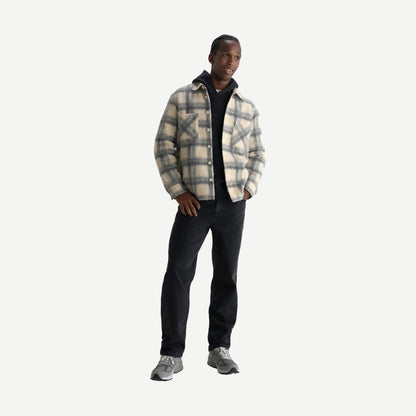 Whiting Overshirt Ash Wool Blend - Ecru/Grey - Galvanic.co