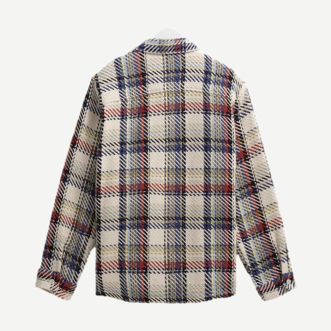 Whiting Overshirt Jazz Weave - Ecru/Multi - Galvanic.co