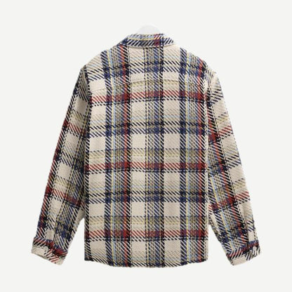 Whiting Overshirt Jazz Weave - Ecru/Multi - Galvanic.co