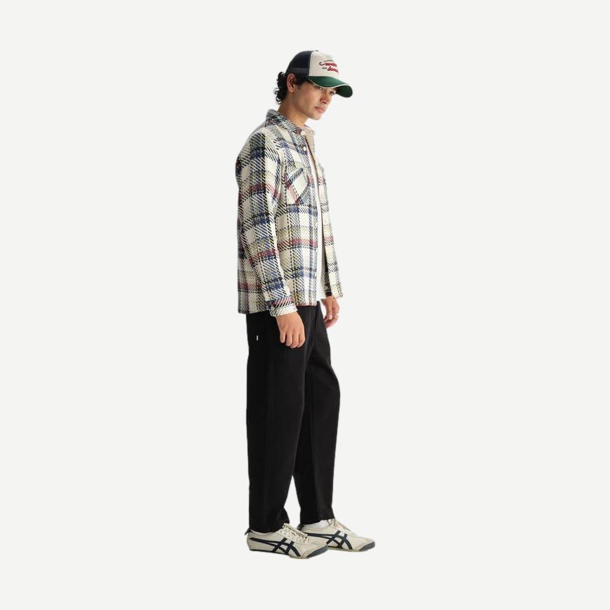 Whiting Overshirt Jazz Weave - Ecru/Multi - Galvanic.co