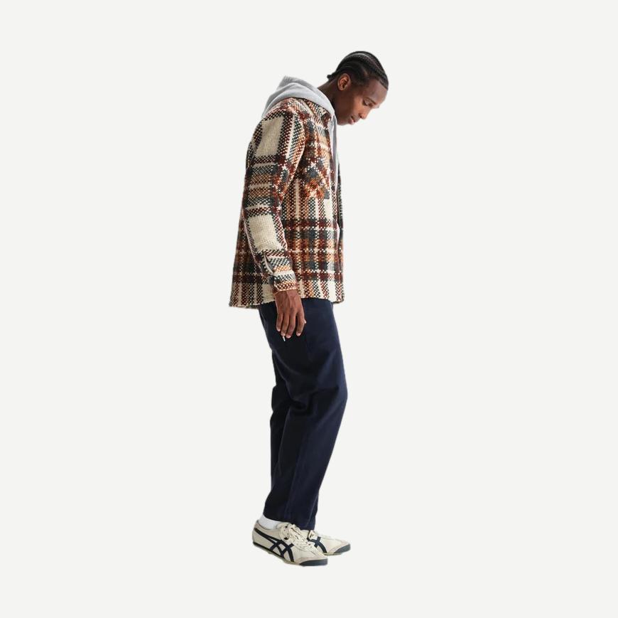 Whiting Overshirt Wool Blend Bobble - Ecru Multi - Galvanic.co