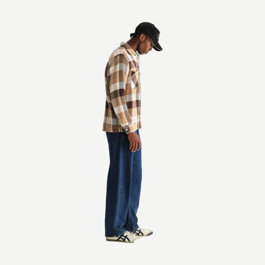 Whiting Overshirt Pike Check - Natural/Brown - Galvanic.co