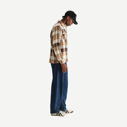 Whiting Overshirt Pike Check - Natural/Brown - Galvanic.co
