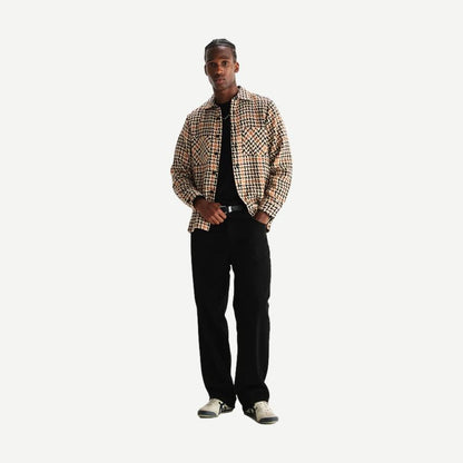 Whiting Overshirt Houndstooth Weave - Natural - Galvanic.co