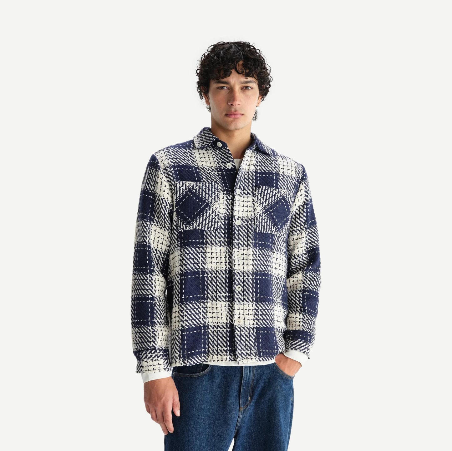 Whiting Overshirt Marine Beatnik - Marine