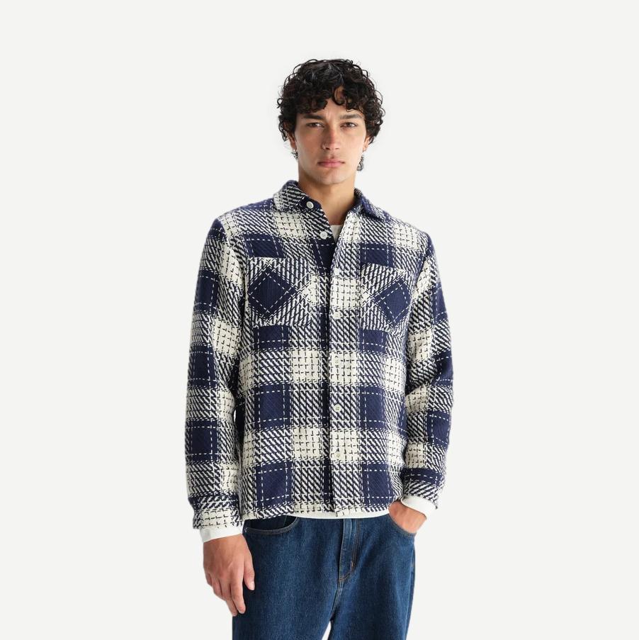 Whiting Overshirt Marine Beatnik - Marine - Galvanic.co
