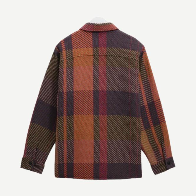 Whiting Overshirt Tempo Check - Orange Multi - Galvanic.co