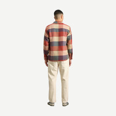 Whiting Overshirt - Block Check Red/Multi - Galvanic.co