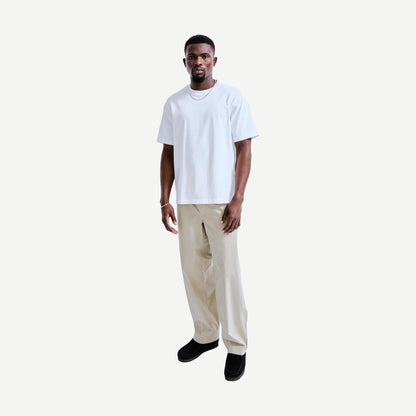 Woven Solotex Cotton Sophomore Pant - Dove - Galvanic.co