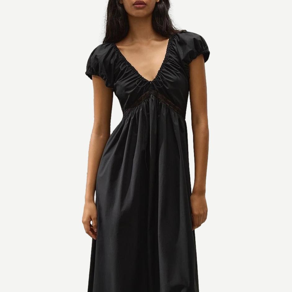 Elodia Maxi Dress - Black Lace