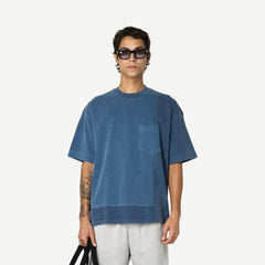 New Reconstructed SS Tee - Washed Blue - Galvanic.co