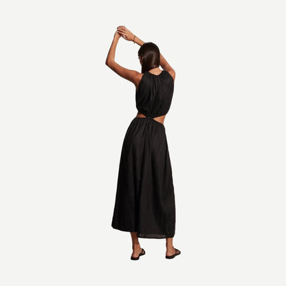 Zeta Midi Dress - Black - Galvanic.co