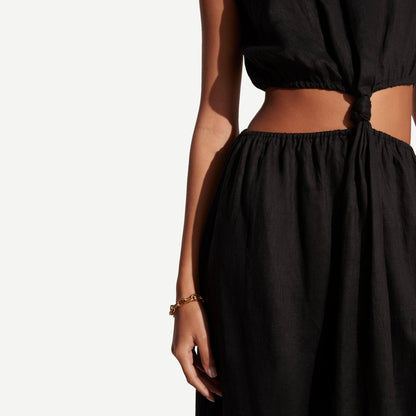 Zeta Midi Dress - Black - Galvanic.co