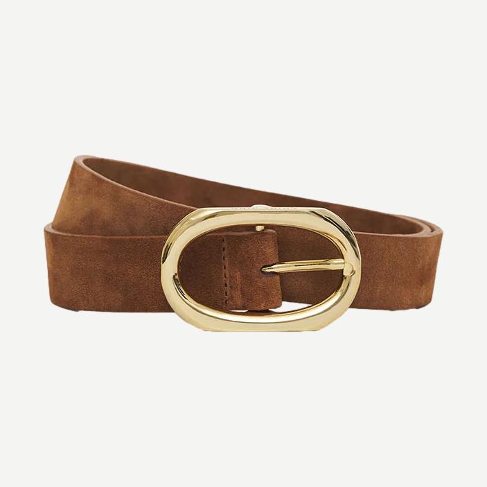 Gucci Suede Leather Belt - Women's - Suede in Brown