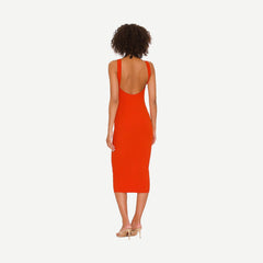 Scoop Back Midi Dress - Sunset - Galvanic.co