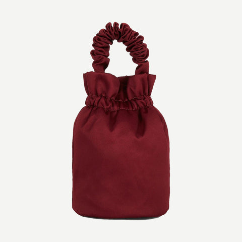Occasion Ruched Top Handle Bag - Galvanic.co