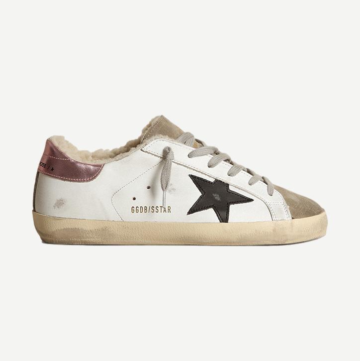 Super-Star Leather Upper And Star Suede Toe Laminated Heel Shearling Lining - Galvanic.co
