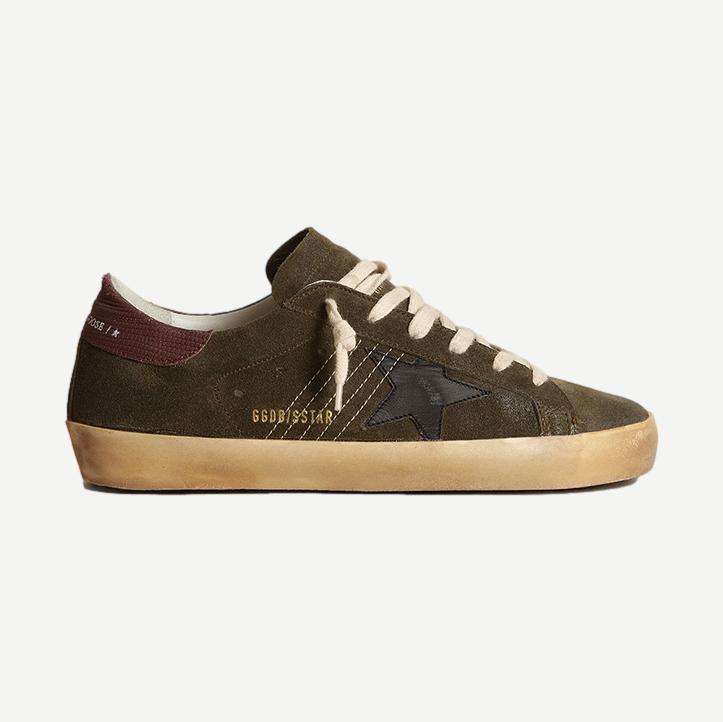 Super-Star Suede Upper With Stitching on Quarter Leather Star Tejus Print Nabuk Heel - Galvanic.co