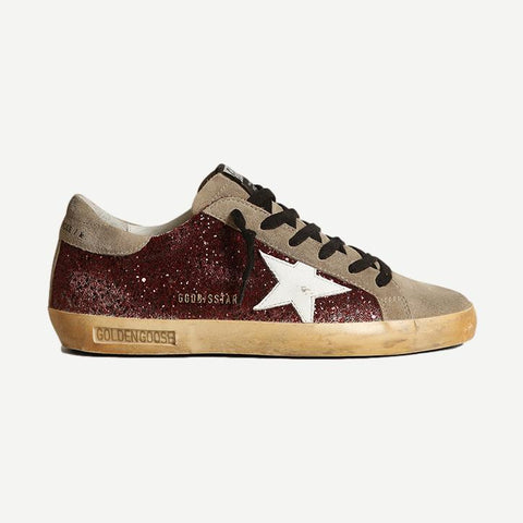 Super Star Glitter Upper Suede Toe And Heel Leather Star - Galvanic.co