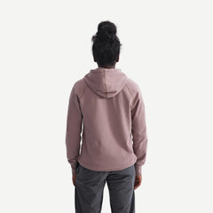 Knit Mid Weight Terry Pullover Hoodie - Desert Rose - Galvanic.co