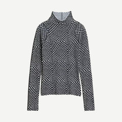 Shaw Paneled Long Sleeve - white/black - Galvanic.co